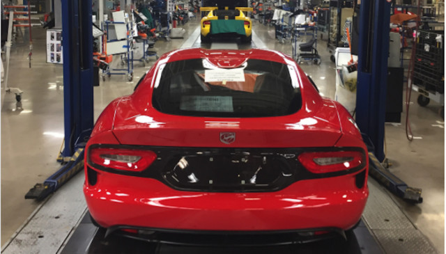 Final Dodge Viper ever built at Connor Avenue Assembly Plant