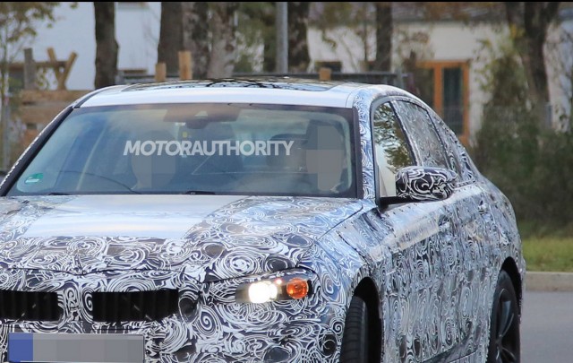 2019 BMW 3-Series, portion of spy shot from Motor Authority [Image via S. Balfauf/SB-Medien]