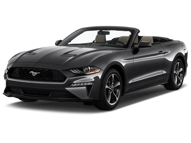 2019 Ford Mustang EcoBoost Convertible Angular Front Exterior View