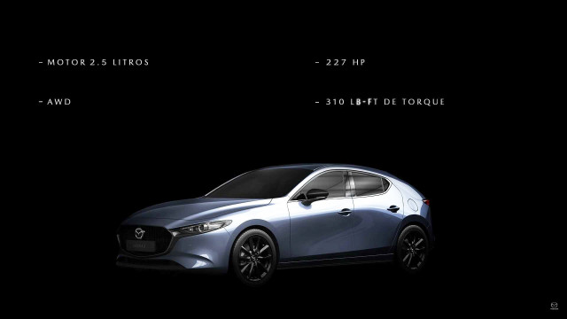 2021 Mazda 3 with turbocharged engine, all-wheel drive leaked