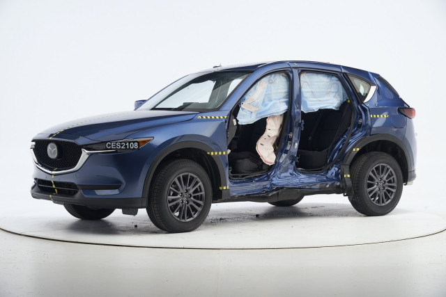 2021 Mazda CX-5 in IIHS side-crash test