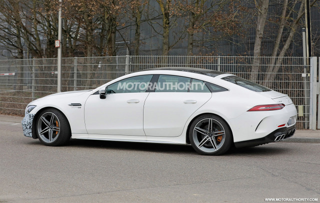 22 Mercedes Benz Amg Gt 4 Door Coupe Spy Shots Mild Update For Super Sedan