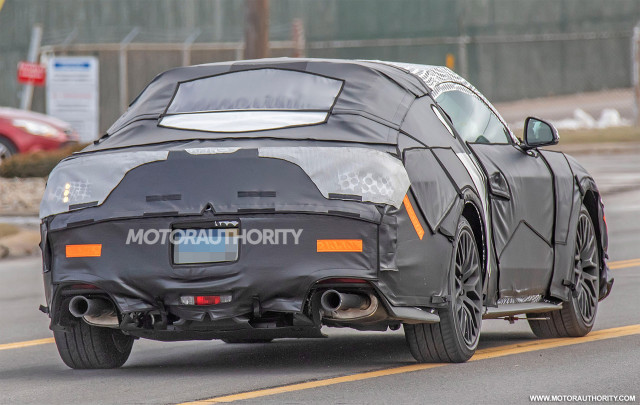 2024 Ford Mustang GT spy shots: Redesigned pony car keeps the V-8 alive