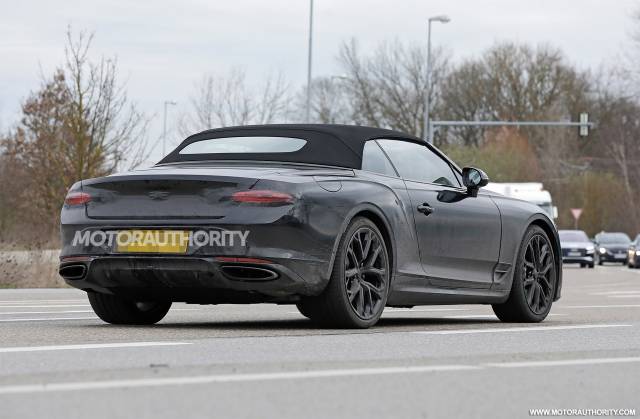 2025 Bentley Continental GT Convertible Facelift Spy Shots Photo 