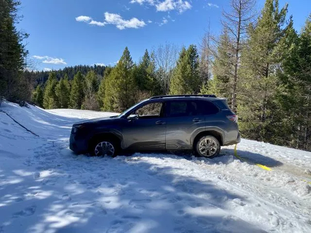 2025 Subaru Forester Premium gets dislodged