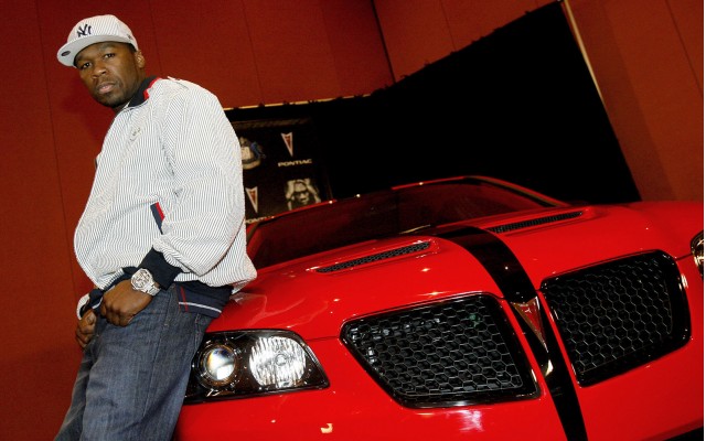 50 Cent and his custom Pontiac G8 at SEMA