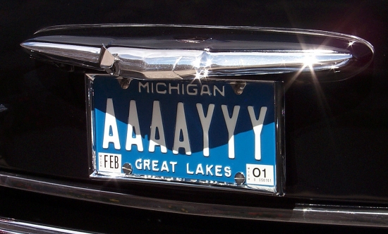 AAAAYYY license plate