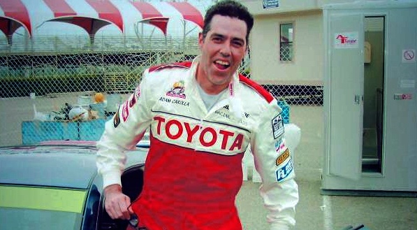 Adam Carolla in Toyota GP gear