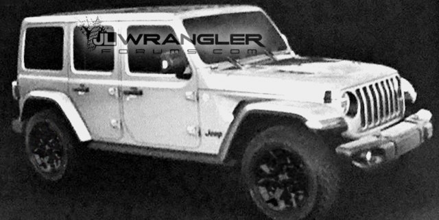 Alleged photo of the 2018 Jeep Wrangler Unlimited – Image via JL Wrangler Forums