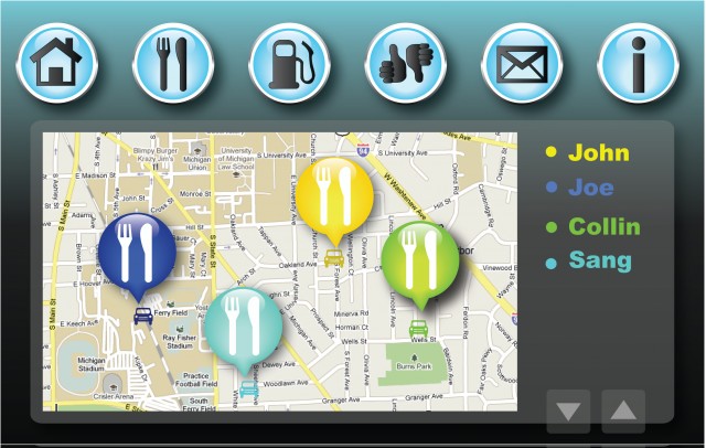 App preview from Ford & U Mich's 'Cloud Computing in the Commute' project