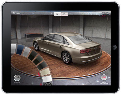 Audi A8 Experience app for iPad