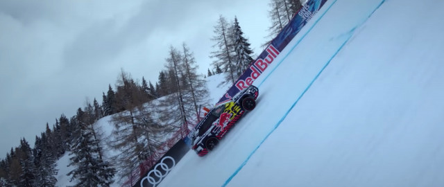 Audi e-tron ski slope ad