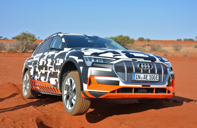 2019 Audi e-tron prototype first drive, Namibia, Africa, October, 2018