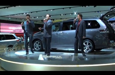 Boyota, performing at the Toyota Sienna display during the 2010 Detroit Auto Show