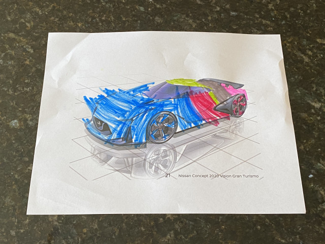 Car coloring sheets