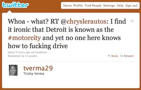 ChryslerAutos Tweet Motor City Drivers