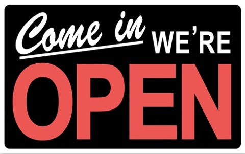 Come in, we're open!