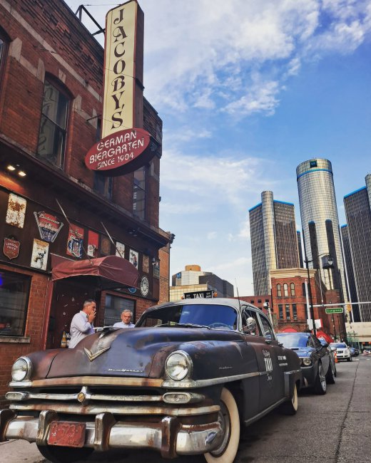 Devin Sykes's 1953 Chrysler New Yorker taxicab | Devin Skyes and Vintage Taxi Tours photos