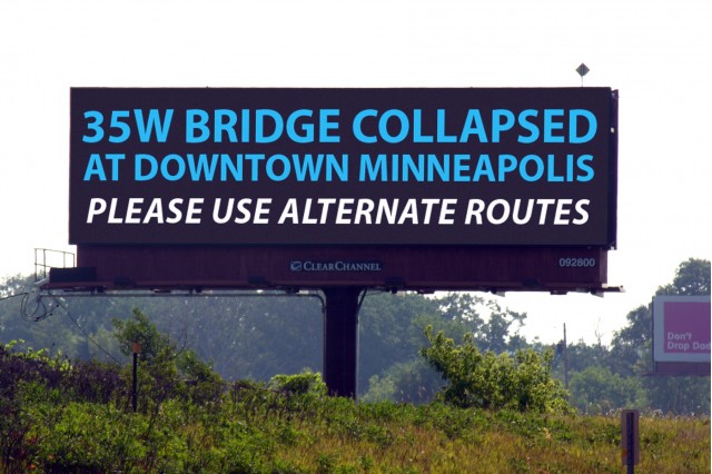 Digital billboard in Minneapolis, Minnesota
