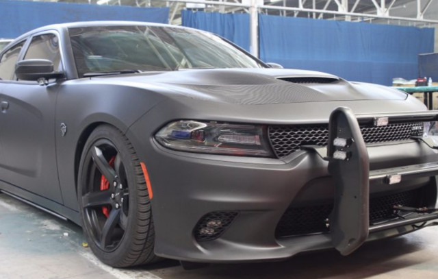 Armormax armored Dodge Charger Hellcat police vehicle