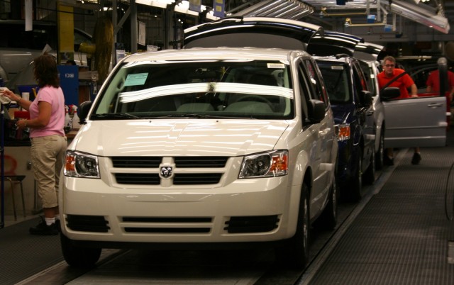 Dodge Grand Caravan construction at the Windsor plant Dodge Grand Caravan construction at the Windsor plant