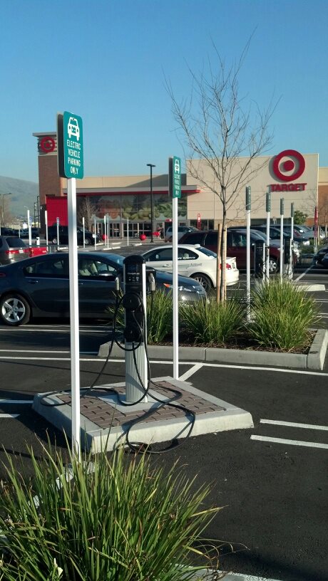 Target ev shop charging station