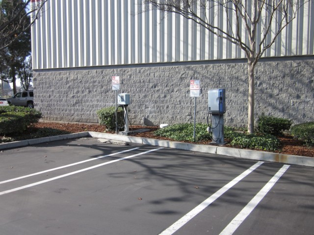 EV charging station at Costco