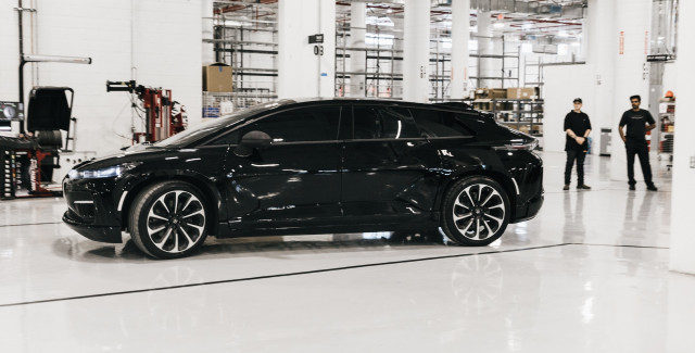 Faraday Future Factory Completes Its First Full Car Updated Faraday Future Ff 91 First Pre Production Prototype In Hanford California Factory