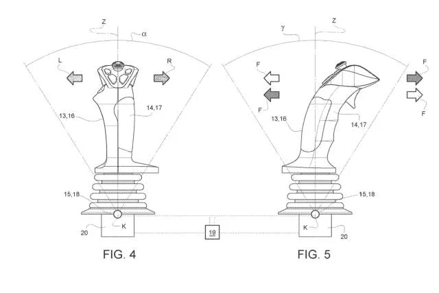 Ferrari joystick control system patent image