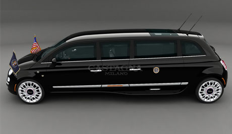 Meet The Next Presidential Ride An Electric Fiat 500 Limo