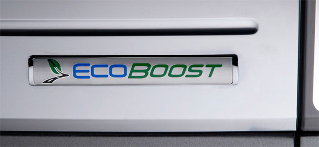 Ford EcoBoost badge on 2010 Ford Flex