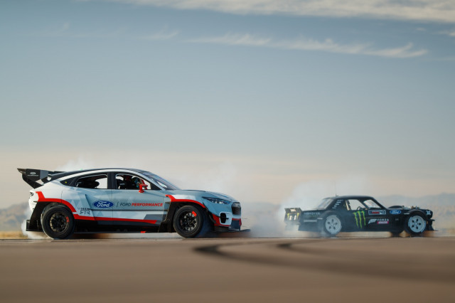 Witness Ken Block Shred Tires In The Ford Mustang Mach E 1400