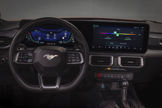 2024 Ford Mustang Sport theme and MyColor screen