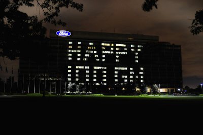 Ford Wishes GM Happy Birthday