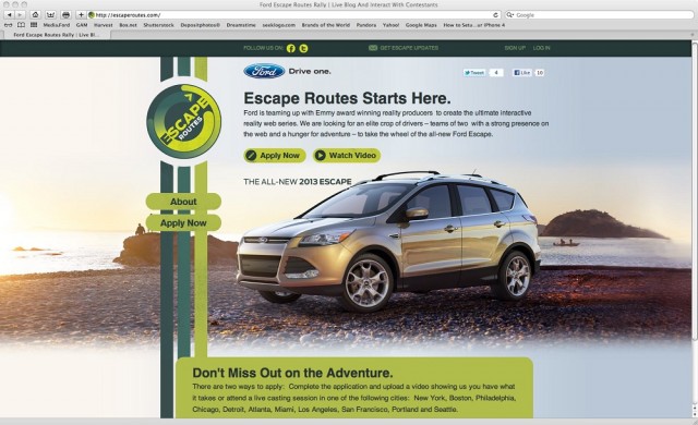 Sign Up For Ford's 'Escape Routes' Challenge, Starring The Ford Escape post image