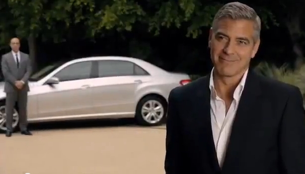 George Clooney advertising the Mercedes-Benz E-Class L in China