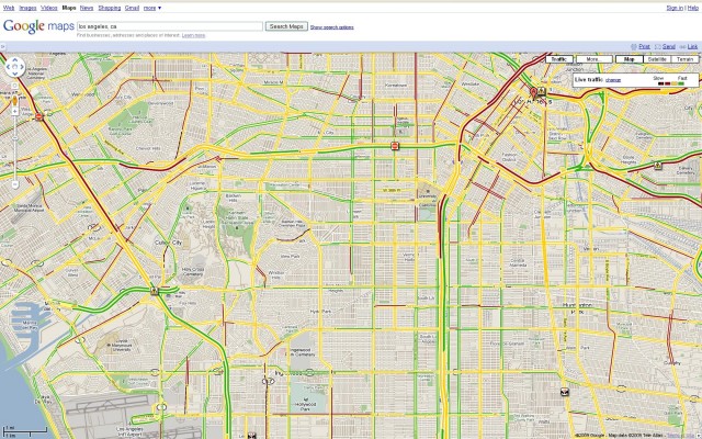 Google Maps traffic - Los Angeles