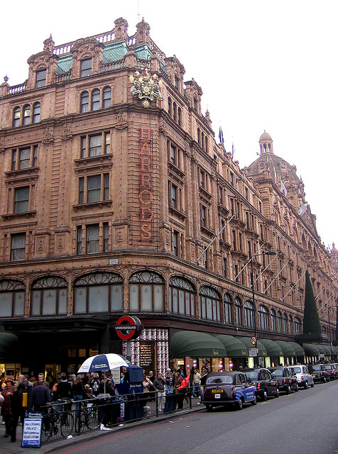 Harrods department store in London, by Flickr user OliverN5