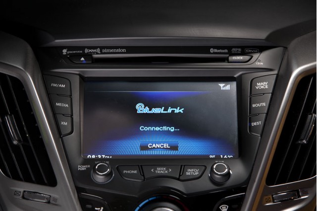 Hyundai Blue Link screen interface