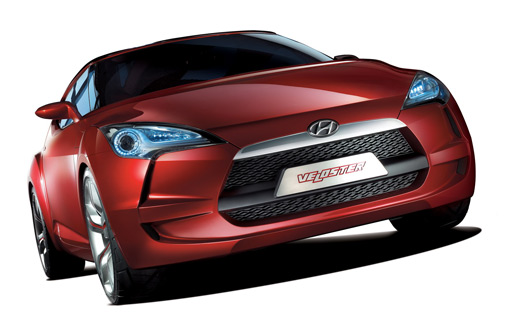 Hyundai’s sporty Veloster coupe concept