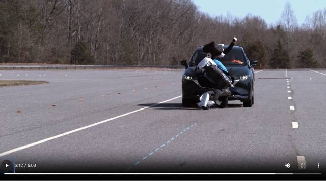 IIHS automatic emergency braking tests at high speed and motorcycles