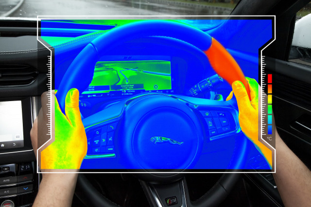 Jaguar Land Rover tests steering wheel that heats and cools to indicate driving directions