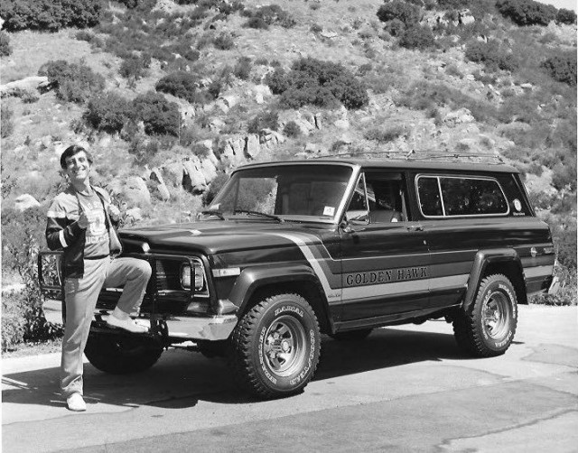 Jamie Farr and his Jeep Golden Hawk (photo courtesy Jamie Farr)