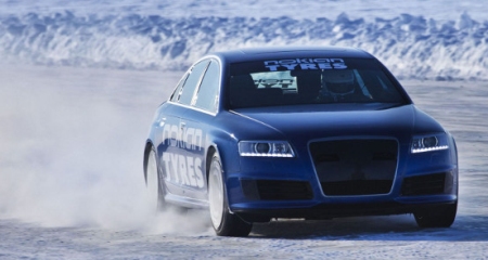 Janne Laitinen sets 206.1 mph ice speed record in an Audi RS6