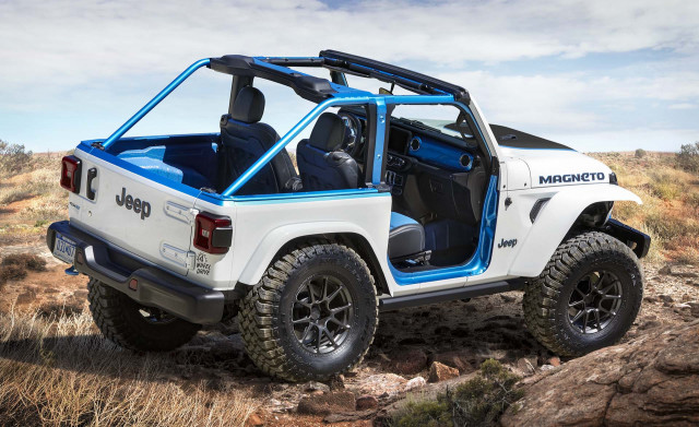 Fully electric Jeep Wrangler concept explores brand's off-road EV identity