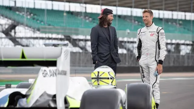 Keanu Reeves and Jenson Button