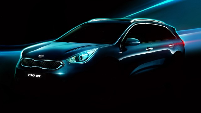 Kia Niro 'hybrid utility vehicle' teaser shot