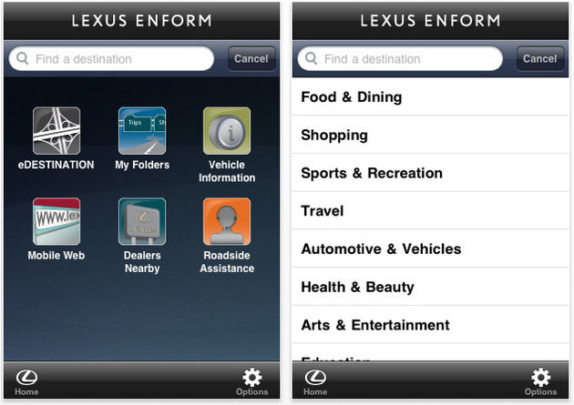 Lexus Launches Enform iPhone App -- Blackberry And Android Not Left In The Cold