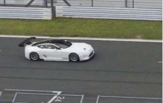 Lexus LC race car spy shots - Image via Lexusracing_36