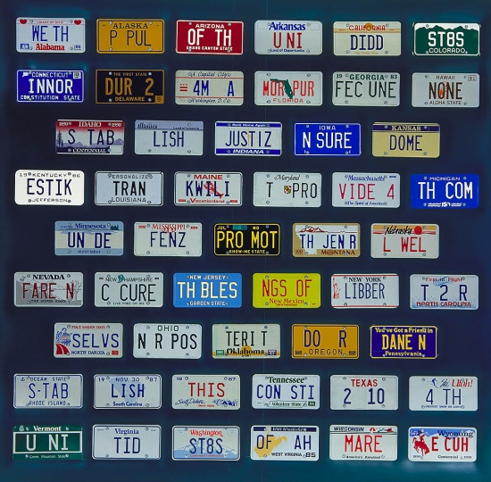 License Plates with U.S. Constitution Preamble